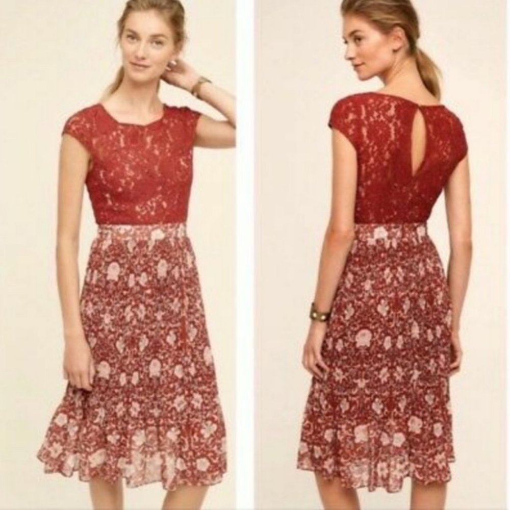 Anthro/Plenty by Tracy Reese Luella Pleat Midi